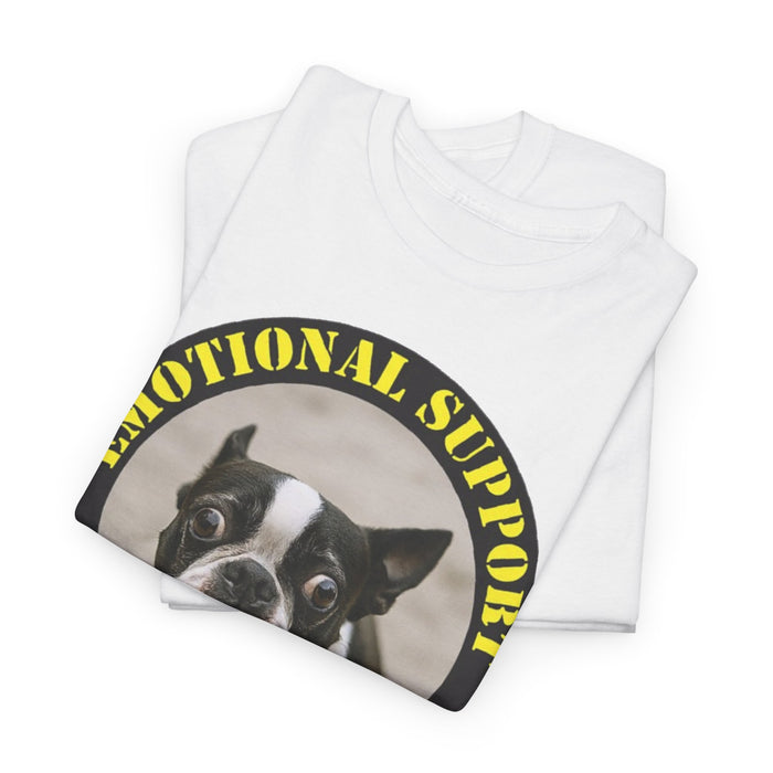 Emotional Support Human Tee — Funny Boston Terrier Pet Lover Shirt