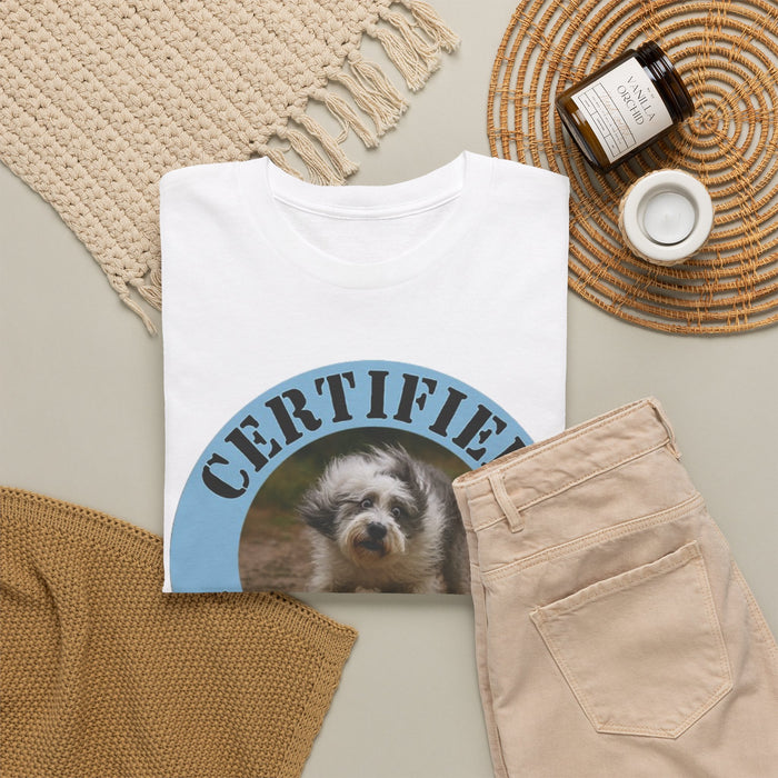 Certified Velcro Dog T-Shirt — Cute Funny Pet Lover Tee