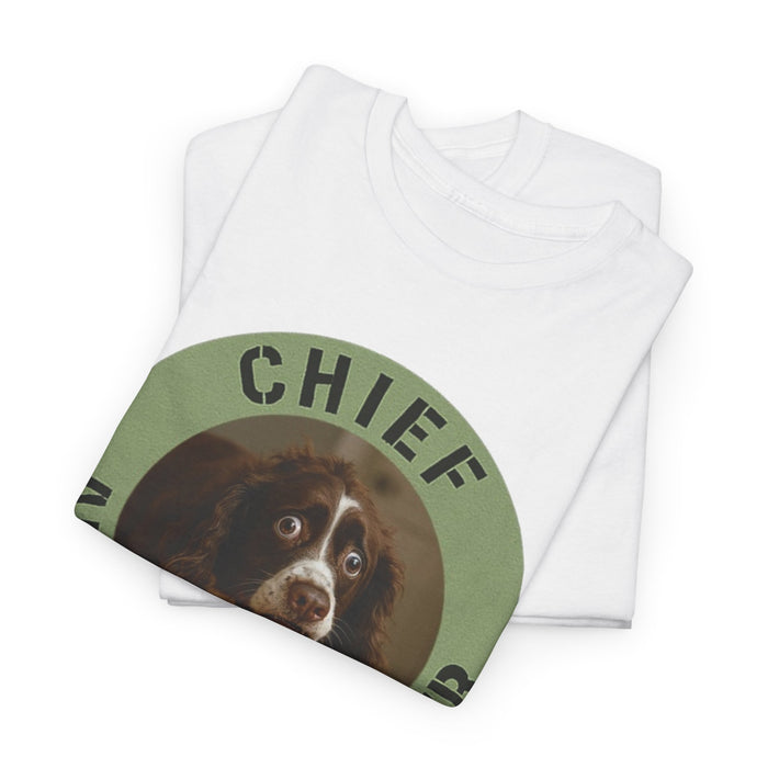 Chief Anxiety Officer Tee — Cute Dog Graphic T‑Shirt