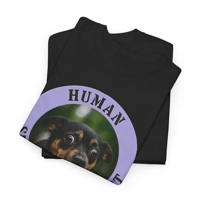 Human Security Blanket T-Shirt — Cute Dog Graphic Tee for Dog Lovers