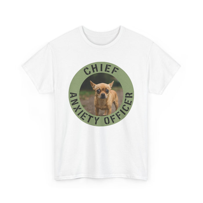 Chief Anxiety Officer T-Shirt – Funny Chihuahua Pet Tee