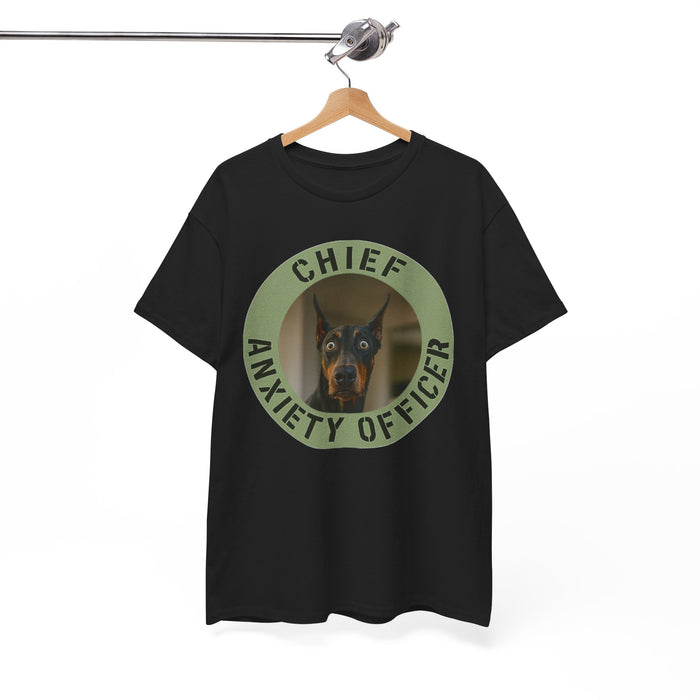 Chief Anxiety Officer T-Shirt — Funny Dog Graphic Tee for Pet Lovers