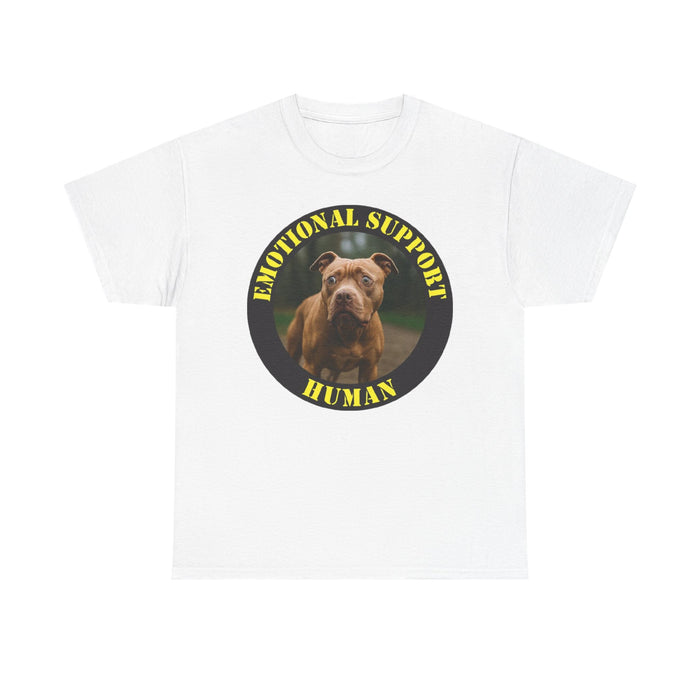 Dog Emotional Support Human T-Shirt – Funny Rescue Pet Therapy Tee