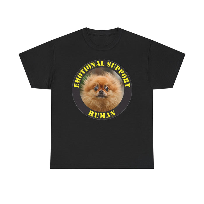 Emotional Support Human T-Shirt — Cute Pomeranian Therapy Tee