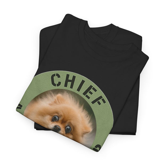 Chief Anxiety Officer Dog T-Shirt — Funny Pomeranian Pet Tee
