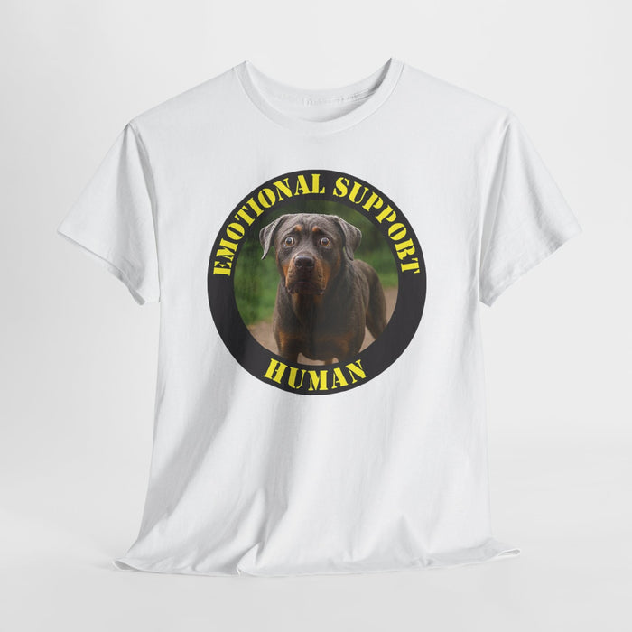 Emotional Support Human T-Shirt — Funny Dog Therapy Tee