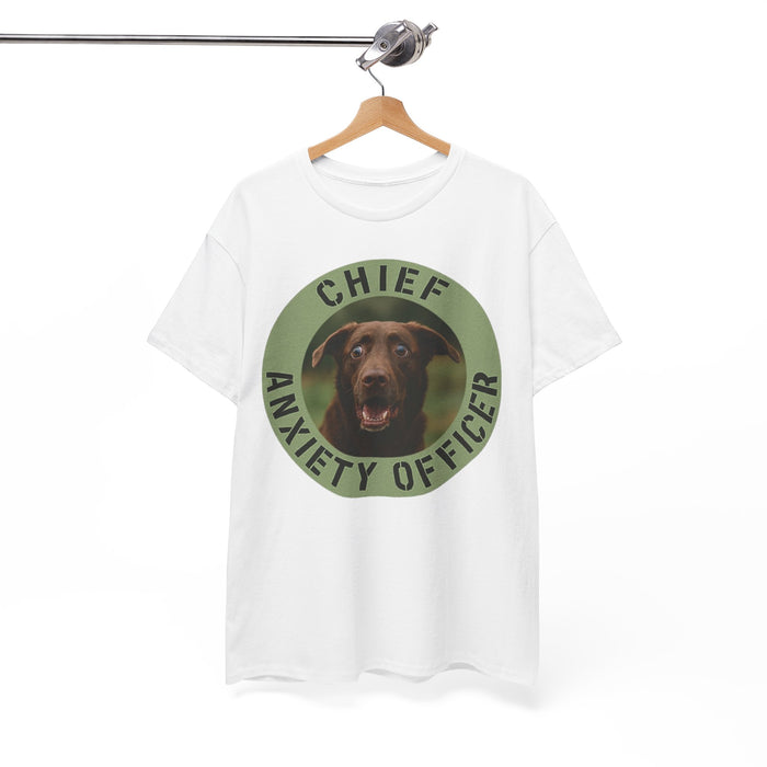 Chief Anxiety Officer T-Shirt — Funny Dog Graphic Tee