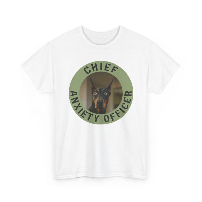 Chief Anxiety Officer T-Shirt — Funny Dog Graphic Tee for Pet Lovers