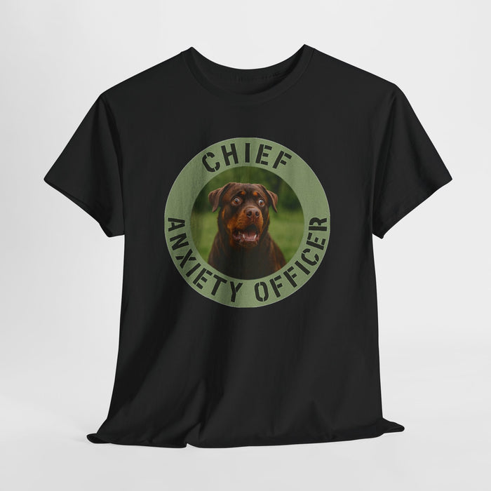 Chief Anxiety Officer Dog T-Shirt – Funny Pet Lover Tee
