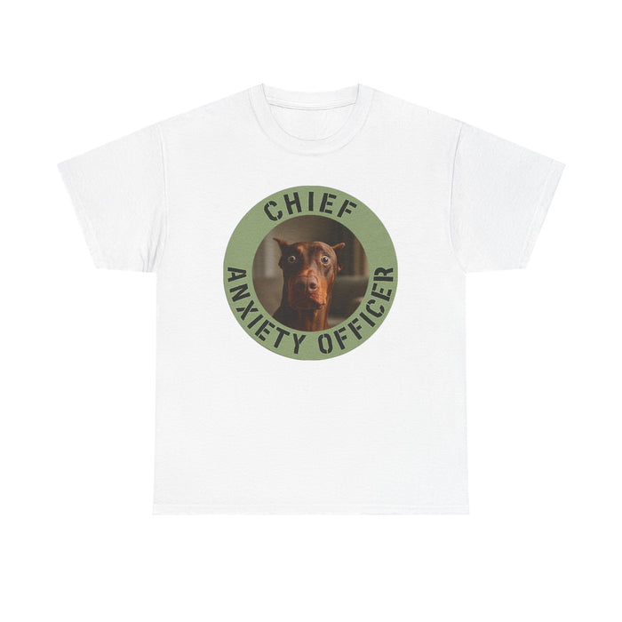 Chief Anxiety Officer T-Shirt – Funny Dog Graphic Tee
