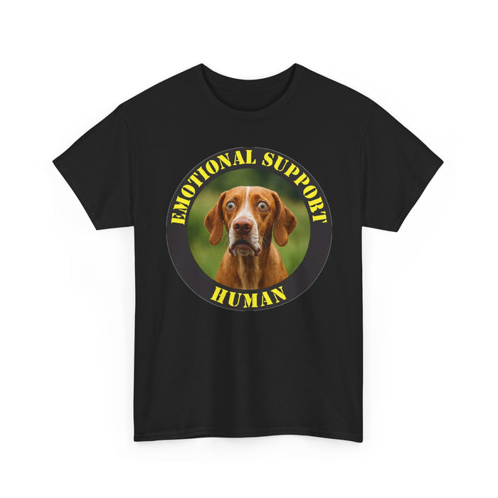 Dog Emotional Support Human T‑Shirt — Funny Pet Lover Tee