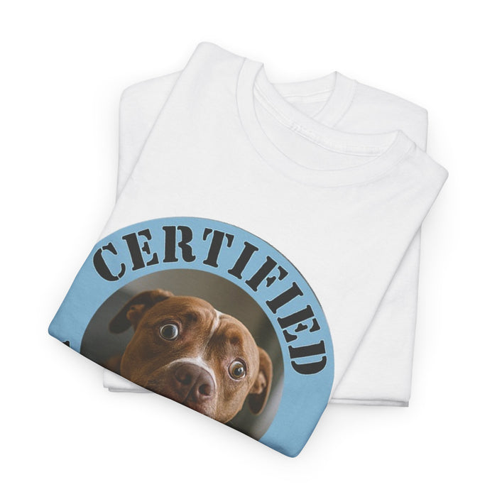Certified Velcro Dog T-Shirt — Funny Dog Lover Tee