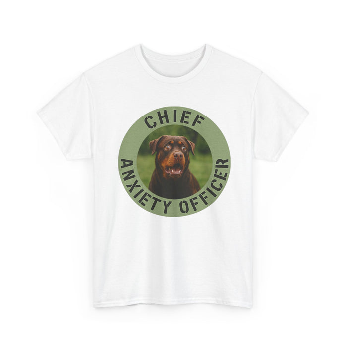 Chief Anxiety Officer Dog T-Shirt – Funny Pet Lover Tee