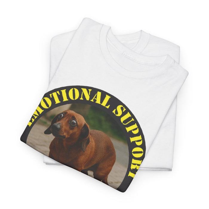 Emotional Support Human Tee — Dachshund Therapy Dog Graphic T-Shirt
