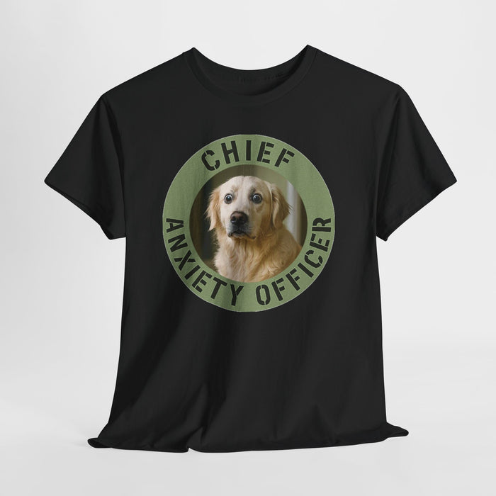 Chief Anxiety Officer T-Shirt — Funny Dog Graphic Tee