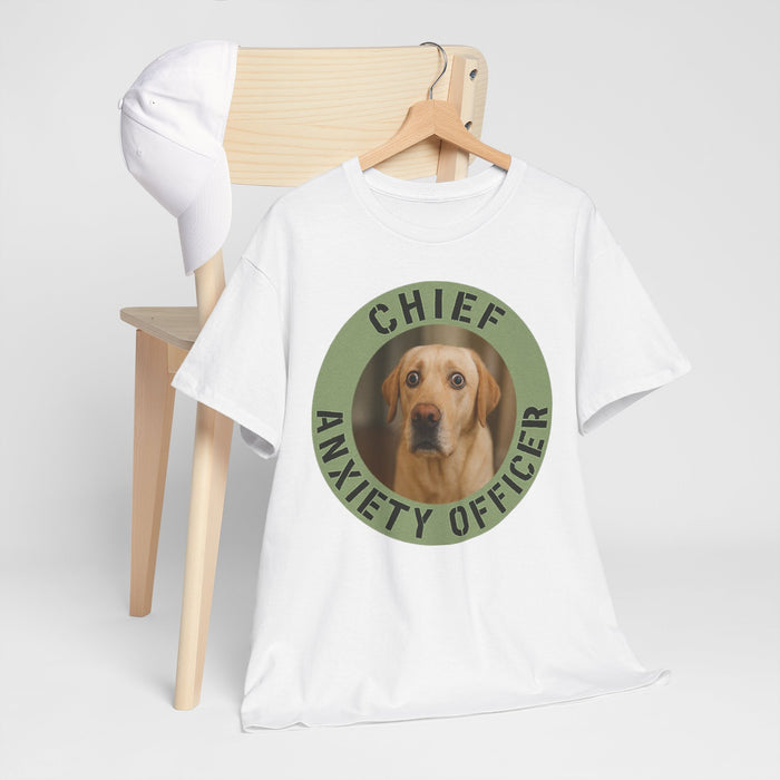 Chief Anxiety Officer Dog T-Shirt — Funny Pet Lover Tee