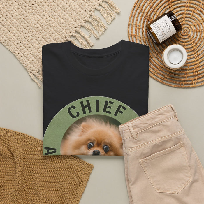 Chief Anxiety Officer Dog T-Shirt — Funny Pomeranian Pet Tee