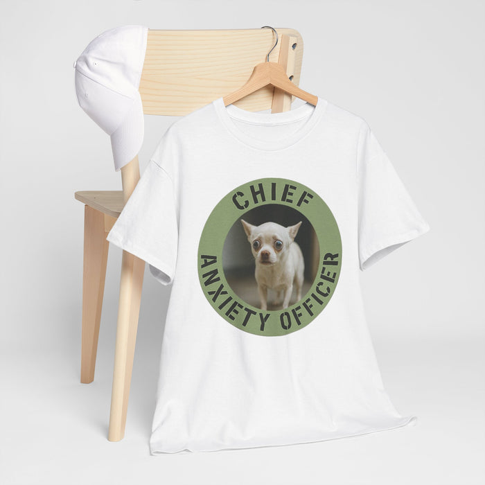 Chief Anxiety Officer T-Shirt — Funny Dog Graphic Tee