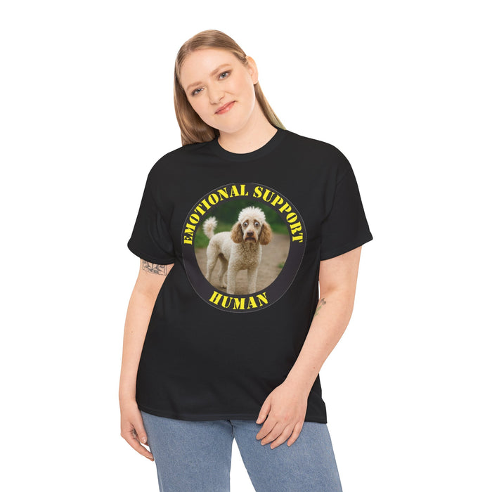 Emotional Support Human T-Shirt — Cute Poodle Pet Lover Tee