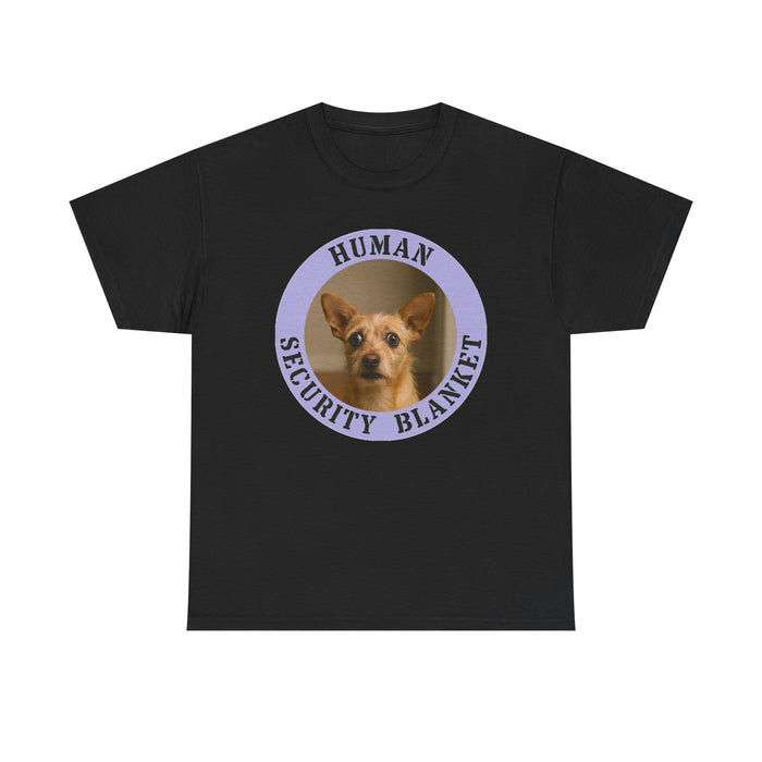 Dog Photo Tee — "Human Security Blanket" Cute Chihuahua Graphic T‑Shirt