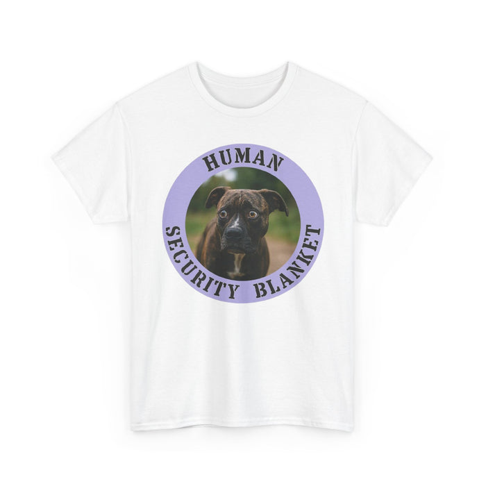 Pit Bull Human Security Blanket Tee - Cute Puppy Dog Graphic T-Shirt