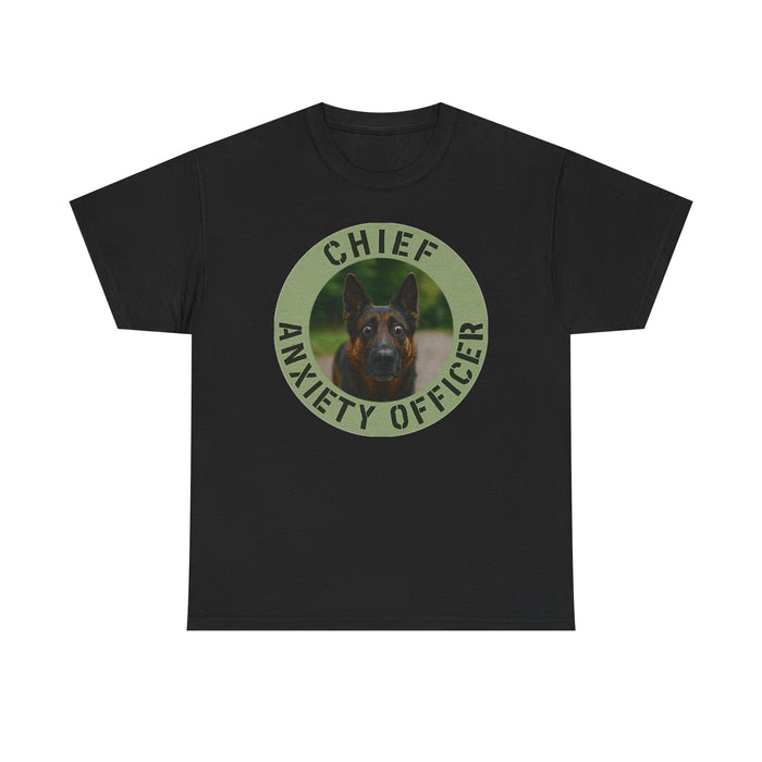 Chief Anxiety Officer T-Shirt — Funny Dog Graphic Tee for Pet Lovers