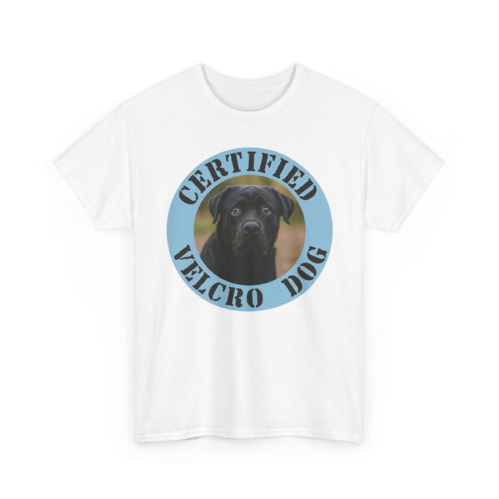 Rottweiler Certified Velcro Dog T‑Shirt – Funny Black Lab Pet Lover Tee