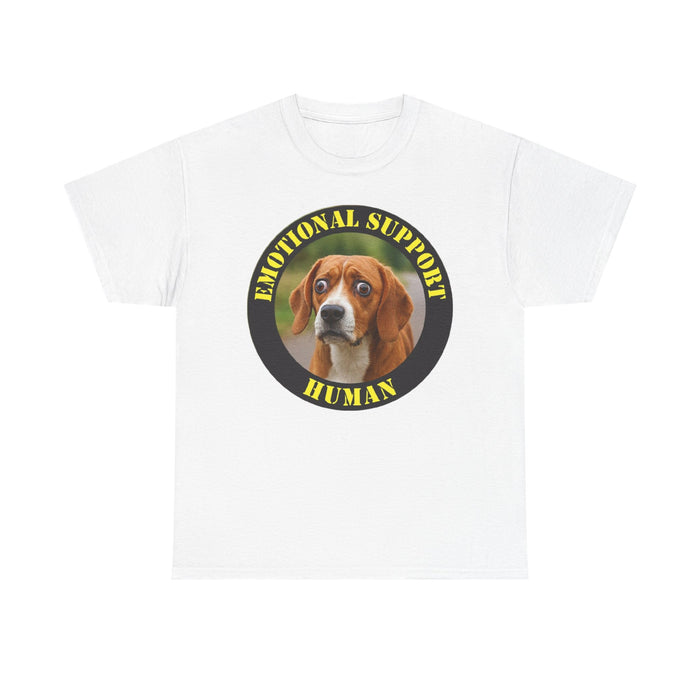 Emotional Support Human T-Shirt — Cute Beagle Pet Lover Tee