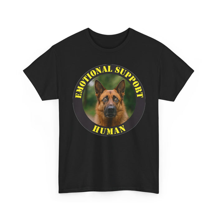 Emotional Support Human T‑Shirt — German Shepherd Dog Rescue Tee