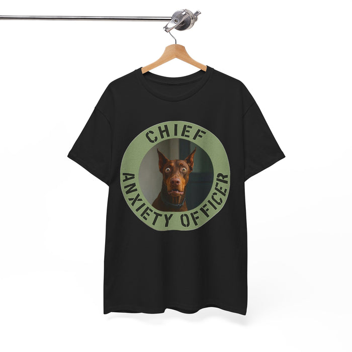 Chief Anxiety Officer T-Shirt — Funny Dog Graphic Tee