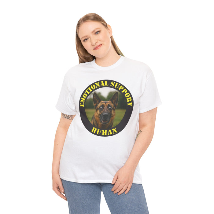 Emotional Support Human T-Shirt — German Shepherd Support Dog Tee