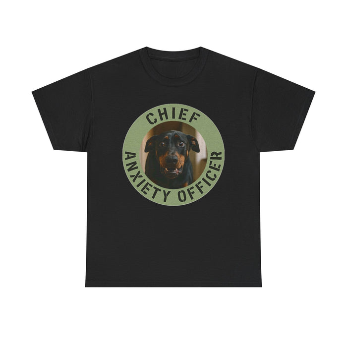 Chief Anxiety Officer T‑Shirt — Funny Dog Graphic Tee