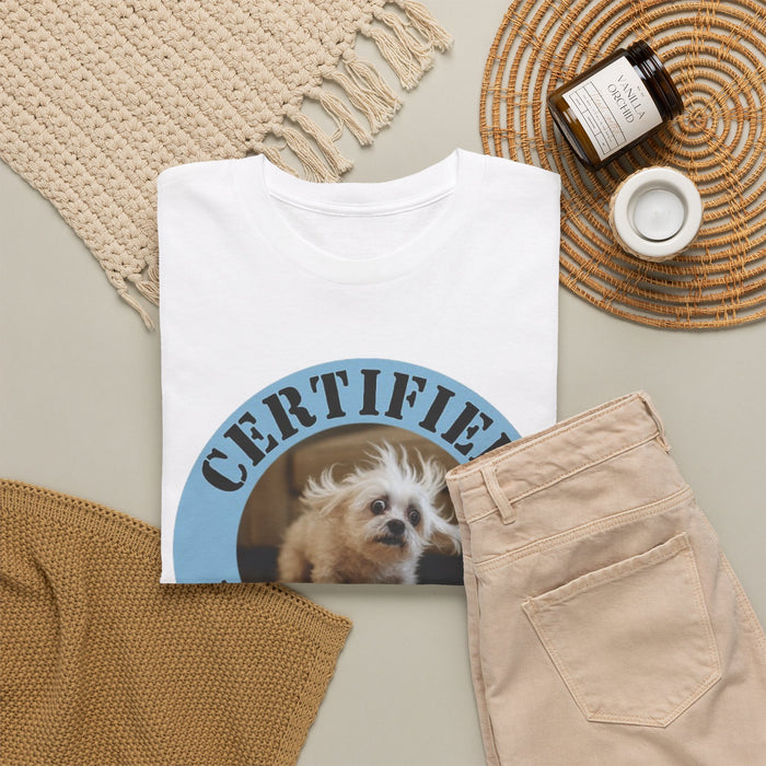 Certified Velcro Dog T-Shirt — Funny Vintage Pet Tee for Dog Lovers