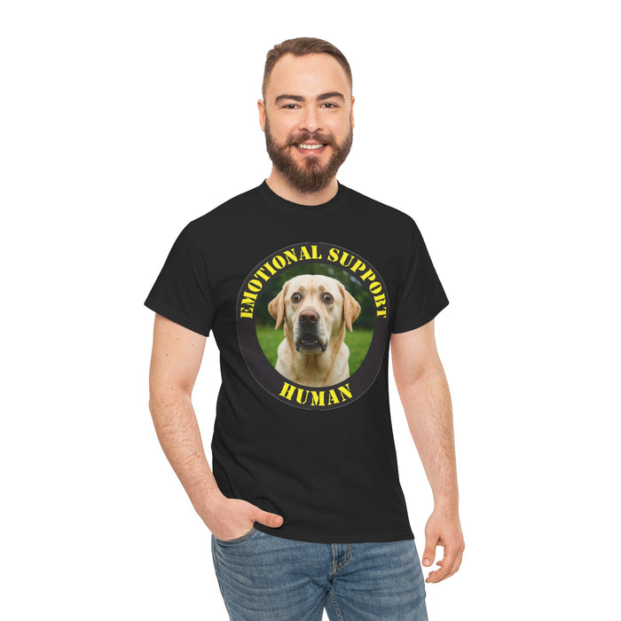 Emotional Support Human T-Shirt — Funny Labrador Pet Lover Tee