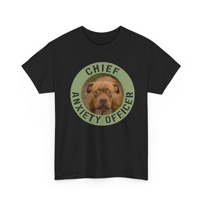 Chief Anxiety Officer Dog T-Shirt – Funny Pet Lover Tee