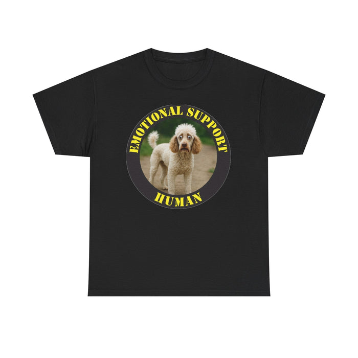 Emotional Support Human T-Shirt — Cute Poodle Pet Lover Tee