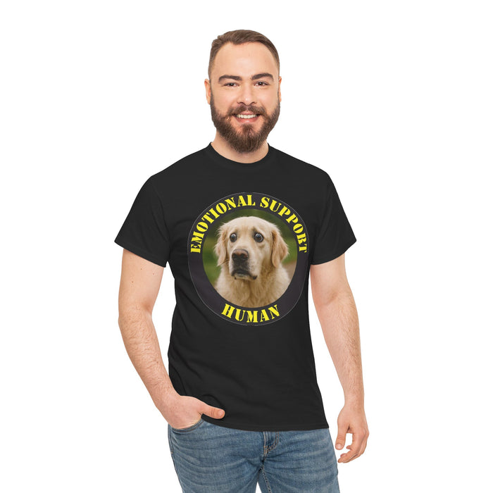 Emotional Support Human Tee — Cute Labrador Pet Therapy T‑Shirt