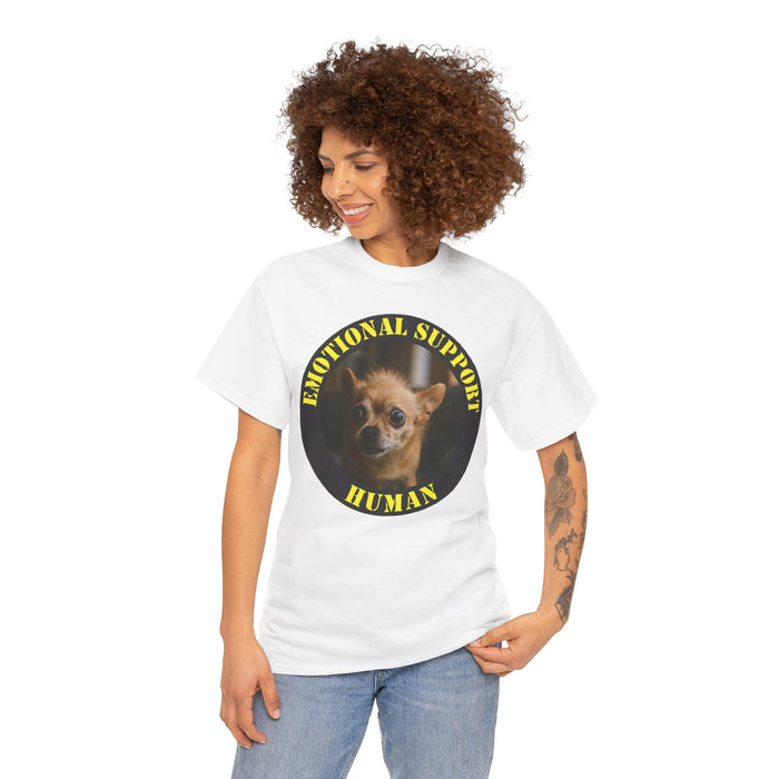 Emotional Support Human T-Shirt — Funny Chihuahua Rescue Tee
