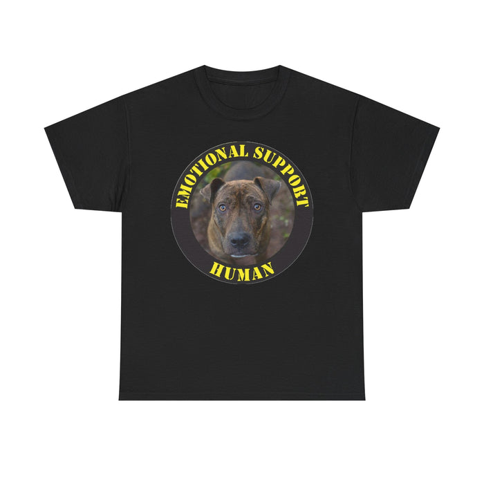 Pit bull Emotional Support Human T-Shirt — Dog Face Graphic Tee