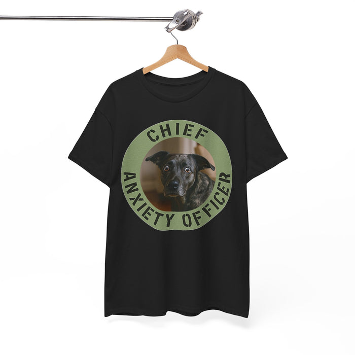 Chief Anxiety Officer Tee — Funny Dog Rescue Lover Shirt