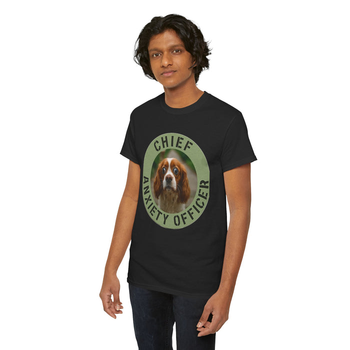 Chief Anxiety Officer T-Shirt — Funny Dog Graphic Tee for Pet Lovers