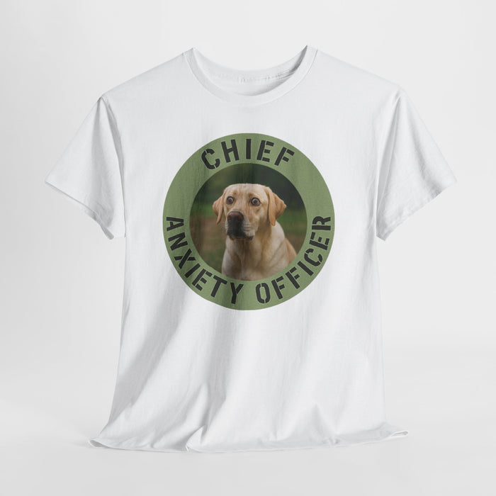 Chief Anxiety Officer T-Shirt — Funny Dog Graphic Tee