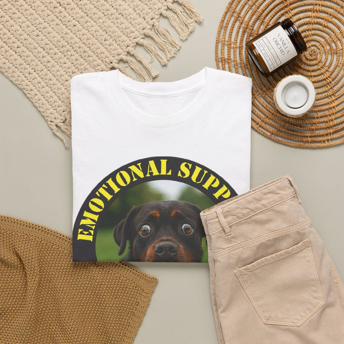 Emotional Support Human T-Shirt — Cute Rottweiler Pet Lover Tee