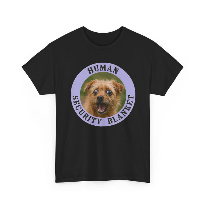 Dog Lover T-Shirt — "Human Security Blanket" Cute Puppy Graphic Tee