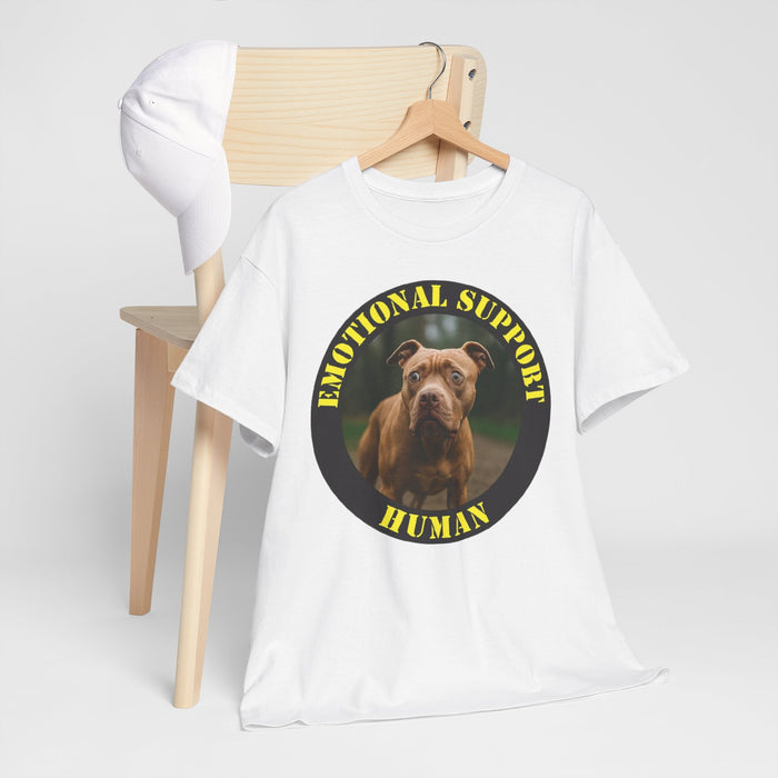 Dog Emotional Support Human T-Shirt – Funny Rescue Pet Therapy Tee