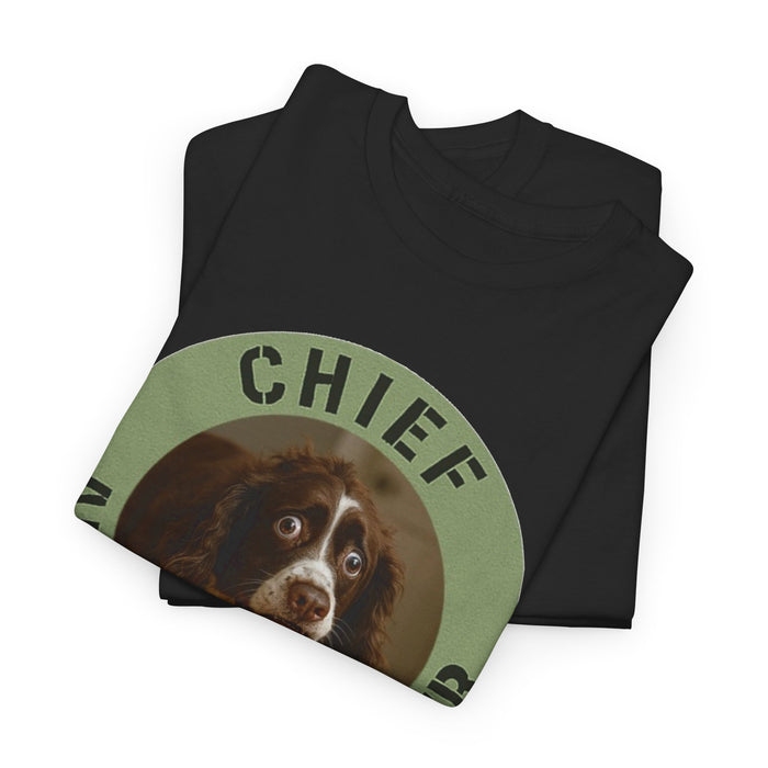 Chief Anxiety Officer Tee — Cute Dog Graphic T‑Shirt