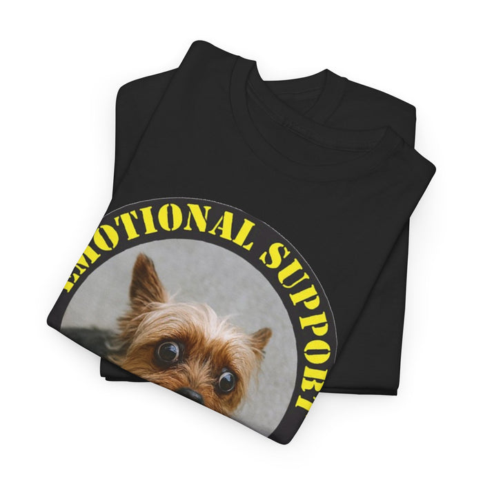 Emotional Support Human T-Shirt – Cute Yorkie Pet Shirt for Dog Lovers