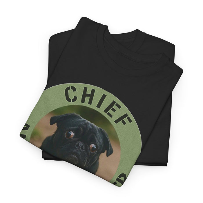 Chief Anxiety Officer Dog Tee — Funny Pug Graphic T-Shirt