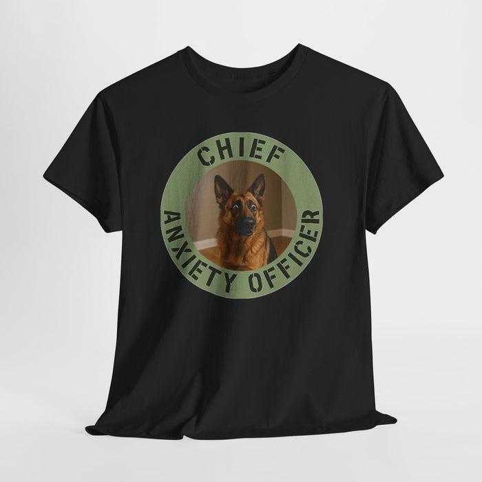 Chief Anxiety Officer T-Shirt — Funny Dog Graphic Tee