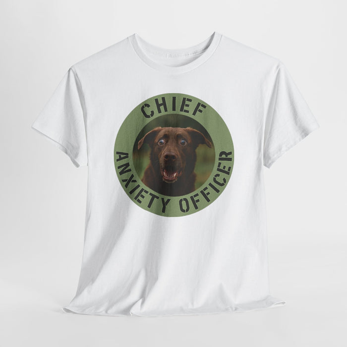 Chief Anxiety Officer T-Shirt — Funny Dog Graphic Tee